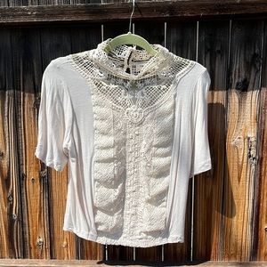 Anthropologie crocheted top